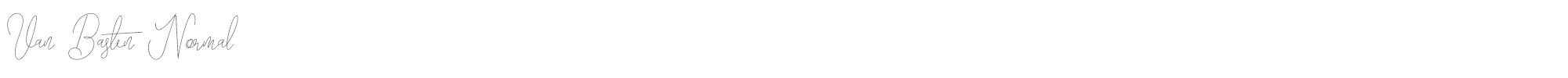 Sample characters Van Basten Font